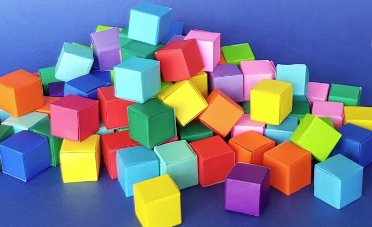 origami cubes